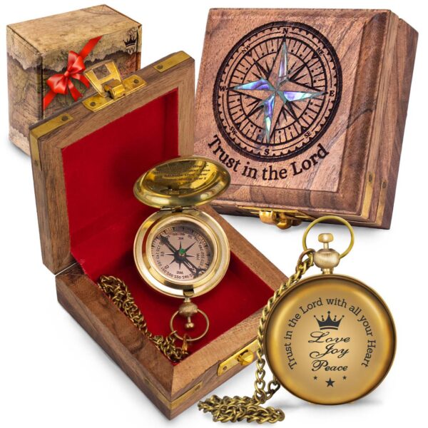 Brass Pocket Compass