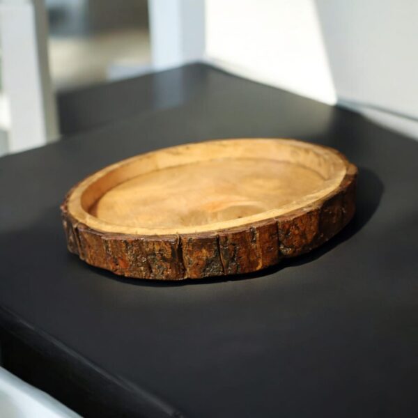 Wooden Round Shape Serving Tray