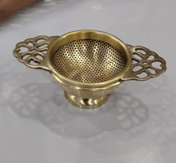 Brass Tea Strainer for Tea and Coffee