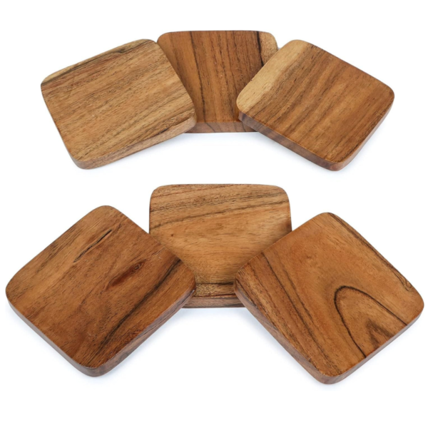 Wooden Tea Coasters